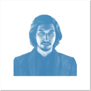 Adam Driver in Blue Posters and Art